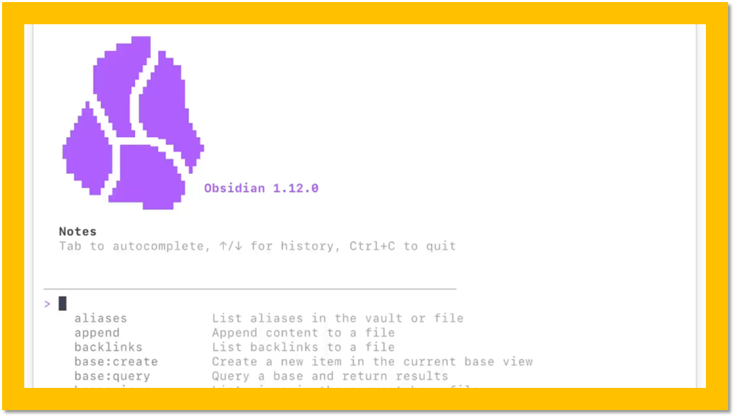 Obsidian CLI