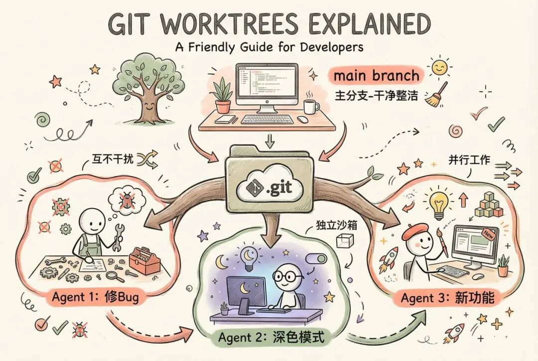 Git Worktrees Working Principle