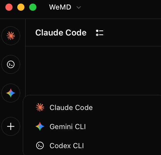 Pasek narzędzi do przełączania CLI