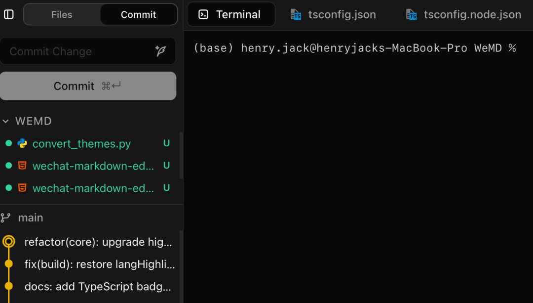 Obszar podglądu terminala